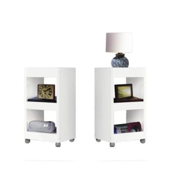 Imagem de Kit - Mesa de Cabeceira com rodizios - Ejn Commerce