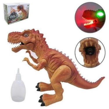 Imagem de Tiranossauro Rex solta fumaça e movimenta COM LUZES E SOM!! - DM TOYS