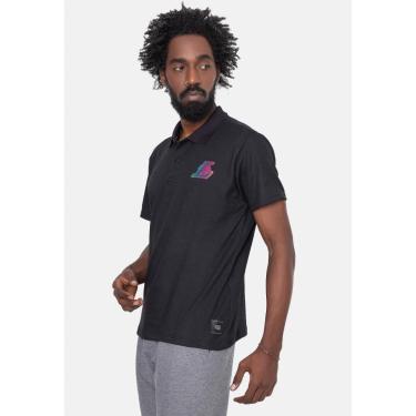 Imagem de Camisa Polo NBA Rainbow Logo Los Angeles Lakers Masculino-Masculino