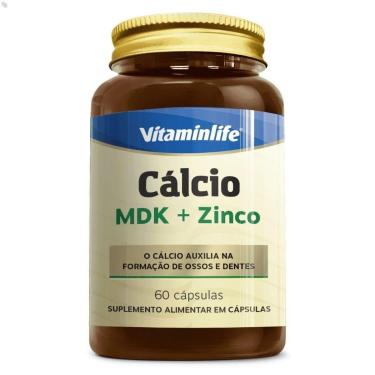 Imagem de Calcio MDK + Zinco 60 Cápsulas Vitaminlife-Unissex