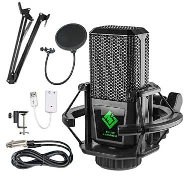 Imagem de Microfone condensador de vários padrões de diafragma grande com suporte elástico