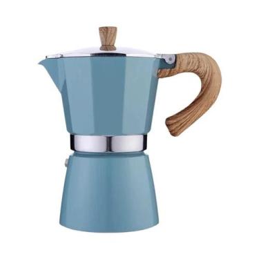 Imagem de Cafeteira Moka Clássica Italiana Vintage Com Cabo De Madeira 150ml 300