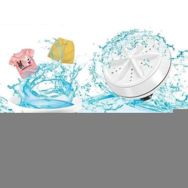 Imagem de Mini Maquina De Lavar Roupas No Balde Portatil Usb 1kg