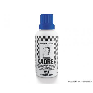 Imagem de Corante Liq Xadrez Extra 50Ml Azul c/12pcs