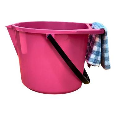 Imagem de Balde Plástico 15l C/ Alça Resistente Grande Lavar Roupas - Helsim, Ro