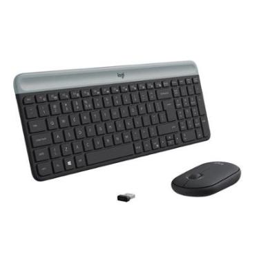 Imagem de Combo Teclado e Mouse sem fio Logitech MK470 com Design Slim - 920-009268-Unissex