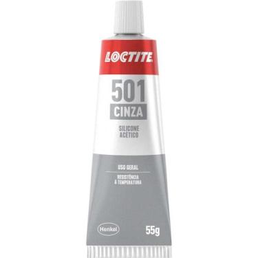 Imagem de Borracha de Silicone Superflex, Acético, 501 Cinza, 55 g, Loctite