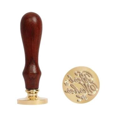 Imagem de Carimbo De Cera Metálico Retrô Antigo Para Selagem De Convites De Casa