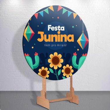 Imagem de Capa Painel Redondo Festa Junina Para Festa 3d Decoração Top Premium 1