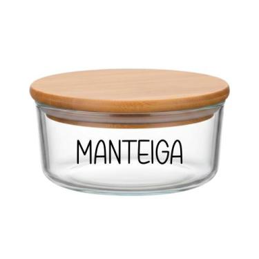 Imagem de Pote Hermético Redondo Vidro (630 ml) Manteiga - Casa Vitá, Manteiga