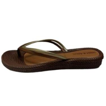 Imagem de Chinelo Dedo Solado Alto Duas Tiras Terra e Agua Tamanho:37;Cor:-Feminino