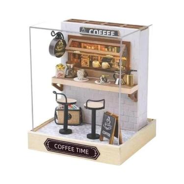 Imagem de Mini Casa De Bonecas De Madeira DIY, Quebra-Cabeça 3D Com Móveis E Kit