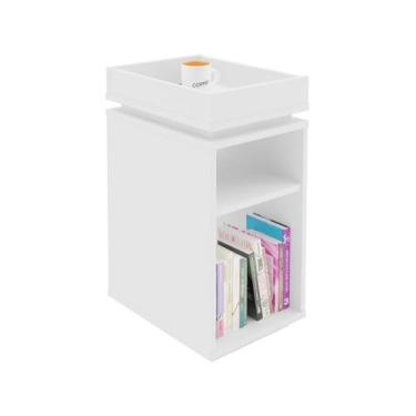 Imagem de Mesa de Canto Olivia 3 Nichos Branco - Artely - Artely Móveis, Branco