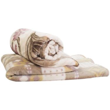 Imagem de Cobertor Jolitex Casal Kyor Plus 1,80x2,20m Montecarlo, Bege, Casal