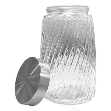 Imagem de Pote Hermético Rosca 2000ml para Armazenamento de Alimentos em Vidro com Tampa Rosqueáv...