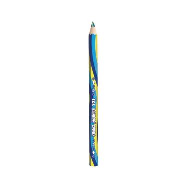 Imagem de Lápis de Cor Jumbo Tris Rainbow Colors com Mina Macia Formato Grosso 1 Unidade Azul Esc...