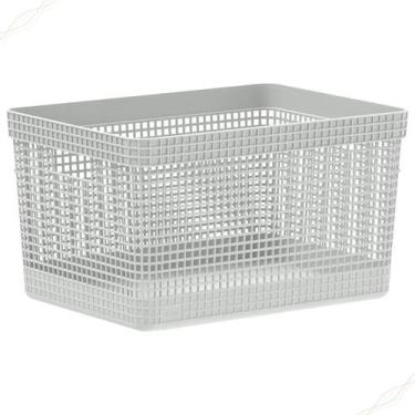 Imagem de Cesto Organizador Caixa Grid Grande Roupas Brinquedos Diversos Multius