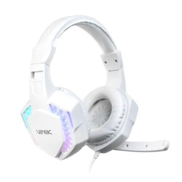 Imagem de Fone de Ouvido Headset Gamer Vinik Guardian - Branco - LED Rainbow - V