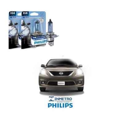 Imagem de Lâmpadas Farol Nissan Versa Philips H4 BlueVision