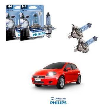 Imagem de Lâmpadas Farol Fiat Punto Philips H4 BlueVision