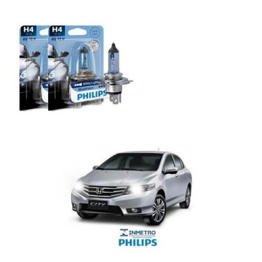Imagem de Lâmpadas Farol Honda City Sedan Philips H4 BlueVision