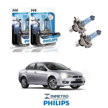 Imagem de Lâmpadas Farol Mitsubishi Lancer Philips H4 BlueVision