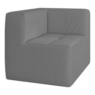 Imagem de Sofá de Canto Modulado na Caixa 1 Lugar 77cm Espuma D33 Multimóveis CR