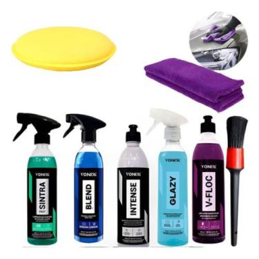 Imagem de Kit Limpeza Carro Intense V-floc Glazy Blend Sintra Vonixx