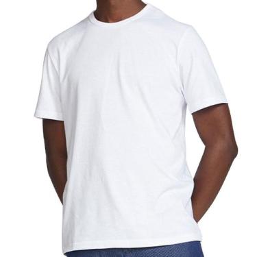 Imagem de Camiseta Básica Masculina Slim Hering - 0299, Branco, XXG