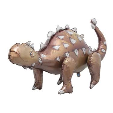 Imagem de Balão Metalizado 4D Dinossauros - 1,00m x 54cm - 1 Unidade - Extra Fes