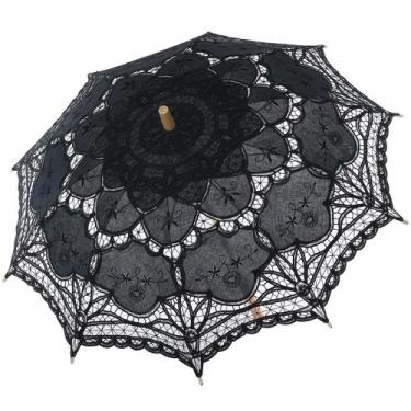 Imagem de Guarda-chuva de renda, guarda-sol BABEYOND Vintage Wedding Bridal, pre