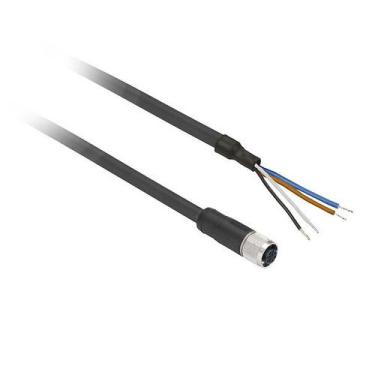 Imagem de CABO COM CONECTOR M12 RETO 4 PINOS 5 M - Telemecanique
