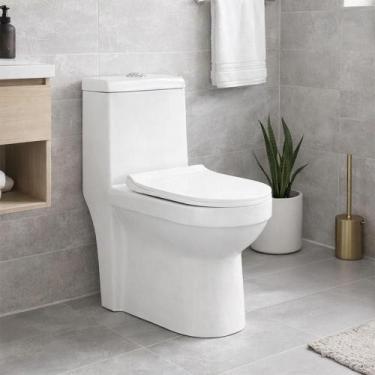 Imagem de Kit Vaso Sanitário Monobloco e Acessórios Modaza Acqua, Branco, 3 e 6 