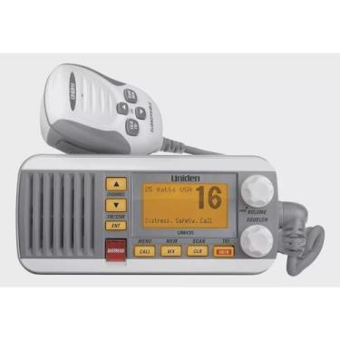 Imagem de Radio nautico uniden vhf narítimo 25 Watts Um385BK COR BRANCO ou 435BK