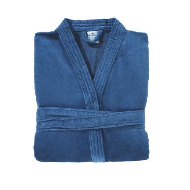 Imagem de Roupão Algodão Velour Confort M Azul Dohler