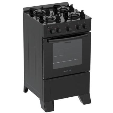 Imagem de Fogão Milão Glass 4 Bocas Atlas, Preto, Bivolt