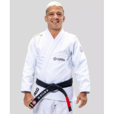Imagem de Kimono de jiu jitsu - atama collab 2.0 cor:azultamanho:a3, Branco, A3