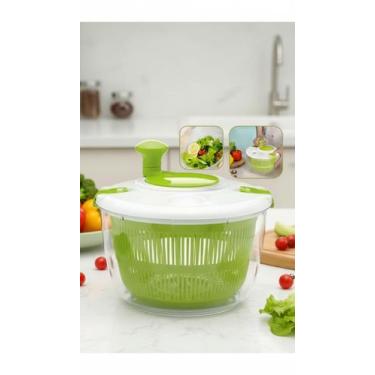 Imagem de Centrífuga de Salada Manual 5 Litros Secador de Folhas - Congratulatio