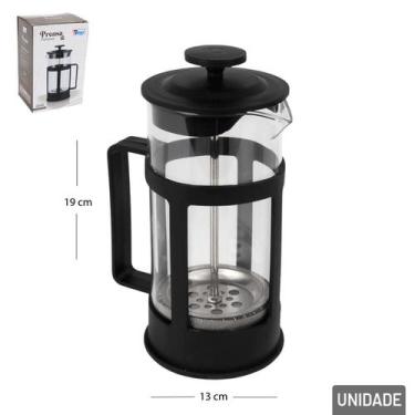 Imagem de Cafeteira Francesa Prensa de Vidro 600ml café/ leite/ chá / bebidas qu