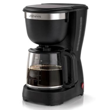 Imagem de Cafeteira Elétrica 1,2L 30 Xícaras Preta Filtro Lavável Base Aquecedor