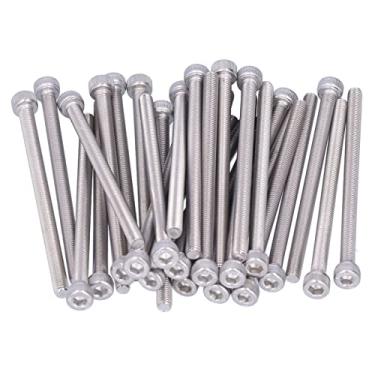 Imagem de Parafusos de tampa de soquete, cabeça cilíndrica M5 parafusos de cabeça sextavada 30 unidades para parafuso apertado para conexão(M5 * 60)