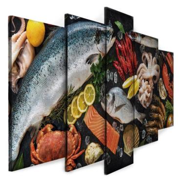 Imagem de Quadro Decorativo Sala Quarto Escritório Frutos do Mar