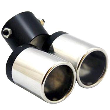 Imagem de Ponteira Dupla Esportiva Escapamento Em Aço Inox