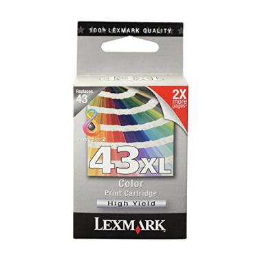 Imagem de Lexmark 43XL (18Y0143) Cartucho de tinta genuíno OEM de alto rendimento colorido/cartucho de tinta - varejo
