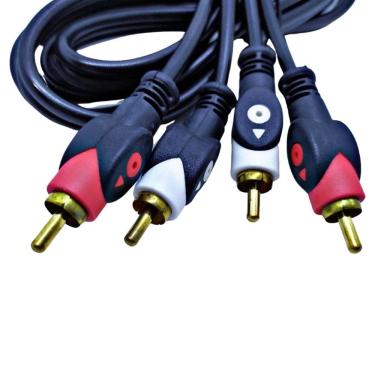 Imagem de Cabo Rca 1,5m 2rcax2rca Som Automotivo