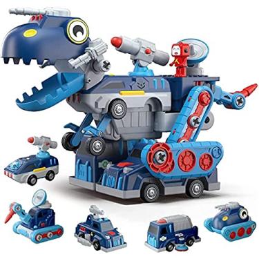 Imagem de Carrinho Dino 5 em 1 Monta e Desmonta Construbots Mega Compras - MC907