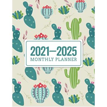 Imagem de 2021-2025 Monthly Planner: Monthly Planner and Calendar for Five Year | Cactus Cover