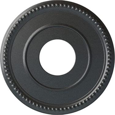 Imagem de Ekena Millwork CM12BRPES Medalhão de teto Bradford 12-1/5.1 cm x 3-7/20.3 cm x 3/10.2 cm, estanho