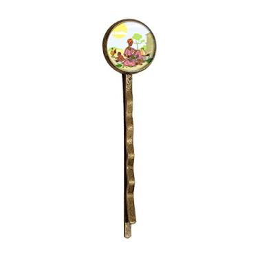 Imagem de Preto feminino infantil totems africano aborígene retrô metal cabelo Bobby Pin Headwear