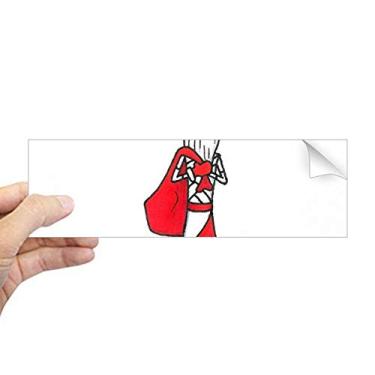 Imagem de DIYthinker Natal, Papai Noel, Horus, chapéu, bolsa, retangular, para-choque, adesivo, janela decalque